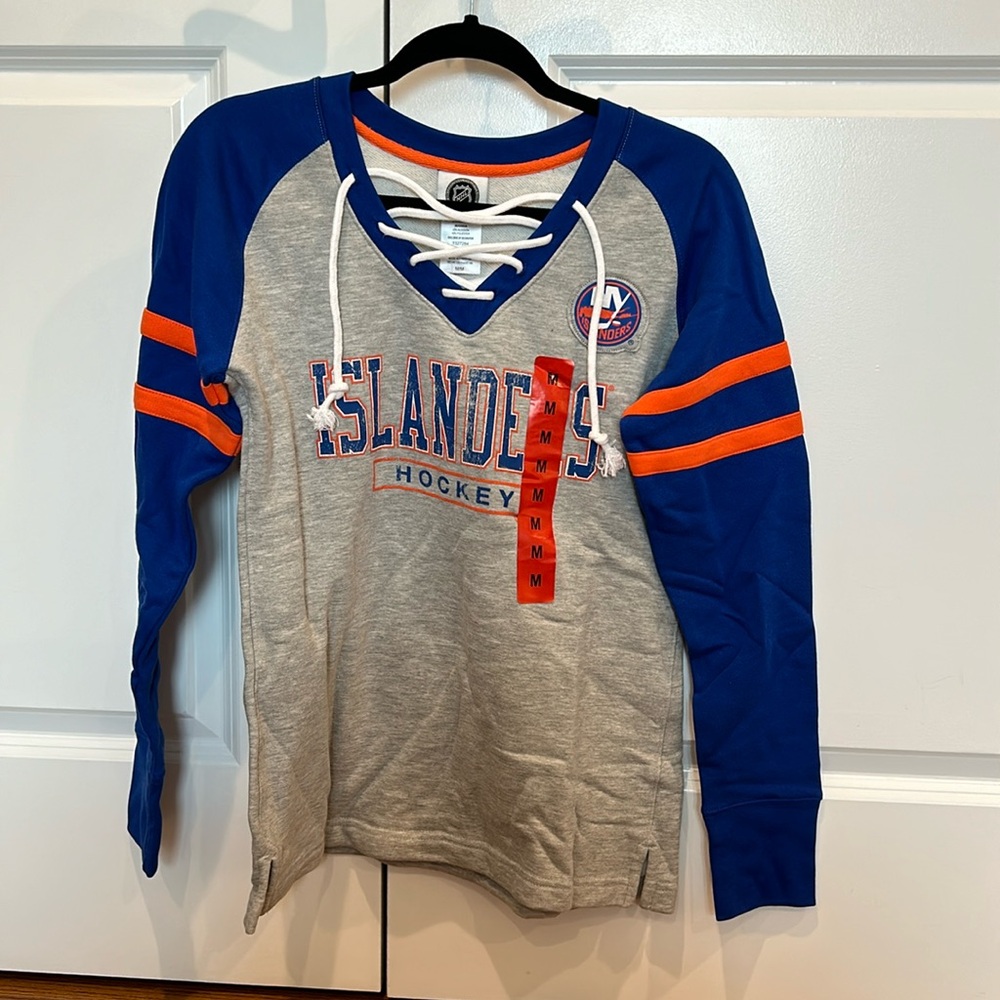 New York Islanders Women’s Lace-up Sweater